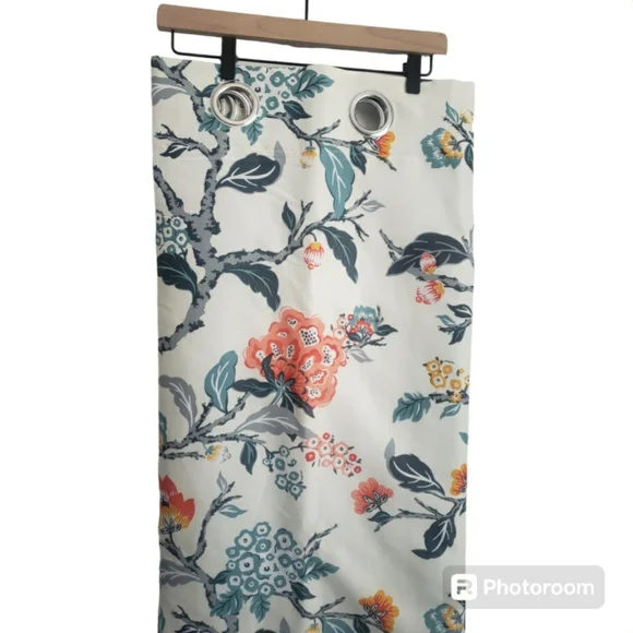 Single Panel - DriftAway Ada Floral Botanical Print Blackout Grommet Curtain - Picture 1 of 3